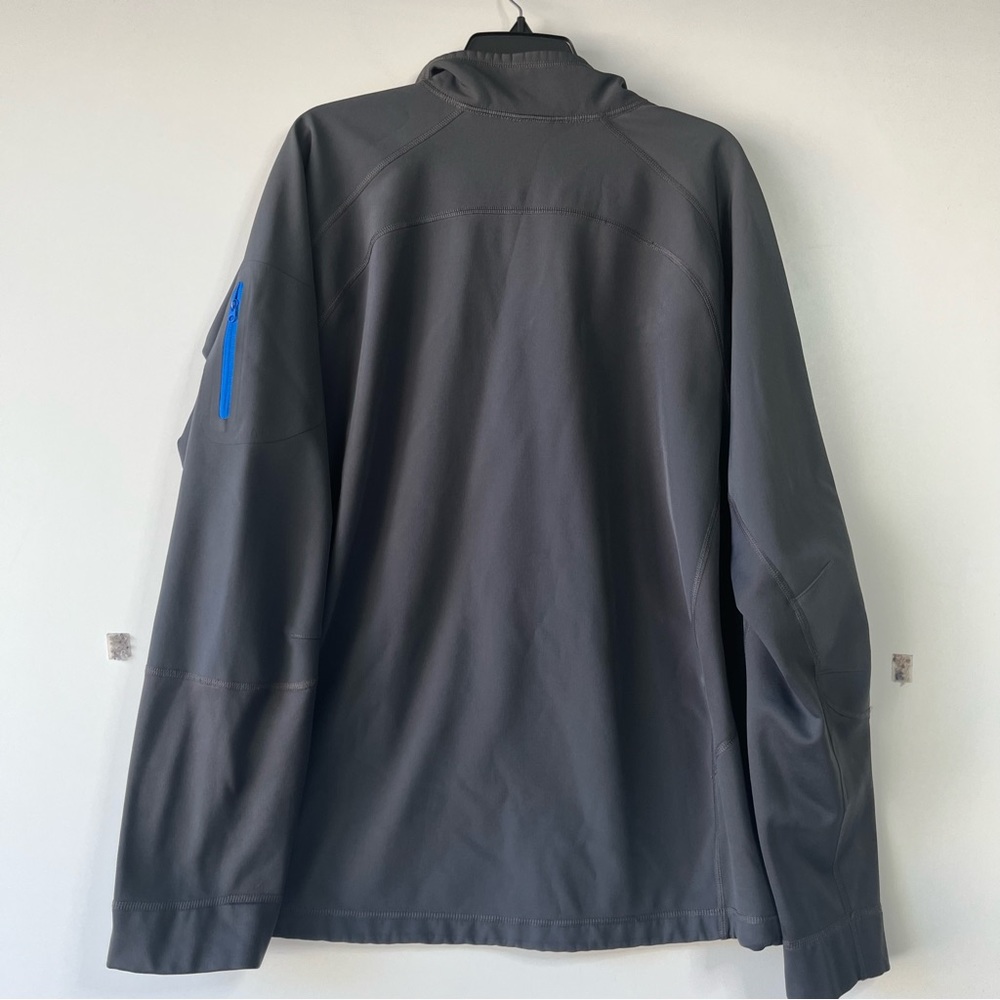 The north face soft shell gray quarter zip pullover jacket - Picture 2 of 6